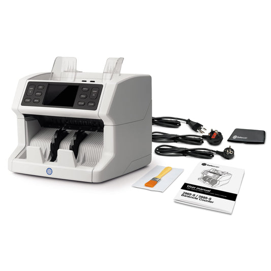 Safescan 2865-S Geldzählmaschine | Wertzählung gemischter Banknoten | 7-fache Falschgeldprüfung | King Charles Notes