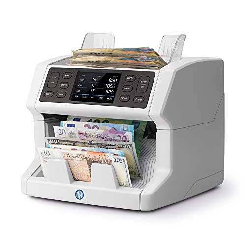 Safescan 2865-S Geldzählmaschine | Wertzählung gemischter Banknoten | 7-fache Falschgeldprüfung | King Charles Notes