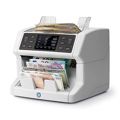 Safescan 2865-S Geldzählmaschine | Wertzählung gemischter Banknoten | 7-fache Falschgeldprüfung | King Charles Notes