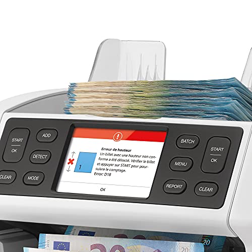 Safescan 2865-S Geldzählmaschine | Wertzählung gemischter Banknoten | 7-fache Falschgeldprüfung | King Charles Notes