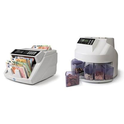 Safescan 2465-S Geldzählmaschine | 7-fache Falschgeldprüfung | Banknoten & Euro Münzzähler | 1250 Scheine/min
