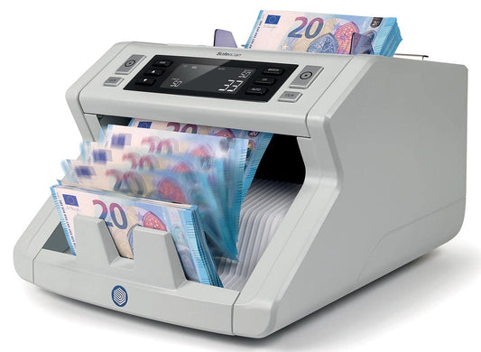 Safescan 2250 Banknoten-Detección Falsos 3 Puntos, 1000 Banknoten/Minute, Funktion suma und fajos.