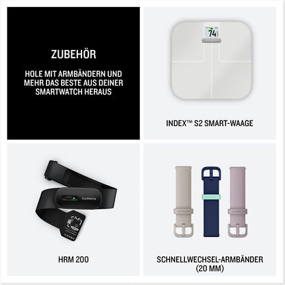 Garmin vívoactive 6 42mm - Fitness-Smartwatch, 1,2"-AMOLED-Touchdisplay, bis zu 11 Tage Akkulaufzeit, 80+ Sport-Apps, Trainingsoptionen