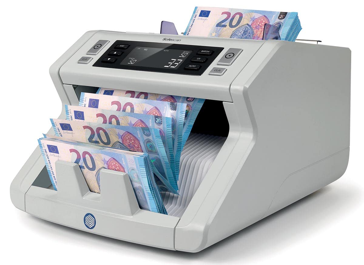 Safescan 2250 Banknoten-Detección Falsos 3 Puntos, 1000 Banknoten/Minute, Funktion suma und fajos.