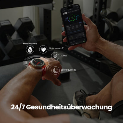 Amazfit Balance 2 Smartwatch 47mm 1.5'' AMOLED Sapphire Glass, Offline-Karten, Dualband-GPS, 21 Tage Akkulaufzeit, 170+ Sportmodi, HYROX & Golfmodus