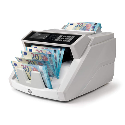 Safescan 2465-S Geldzählmaschine | 7-fache Falschgeldprüfung | Banknoten & Euro Münzzähler | 1250 Scheine/min