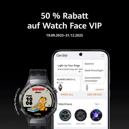 HUAWEI Watch GT 6 Pro Smartwatch, GPS, EKG, 1,47" AMOLED-Display, Bis zu 21 Tage Akku, umfassende Fahrrad-Features, 100+ Sportmodi