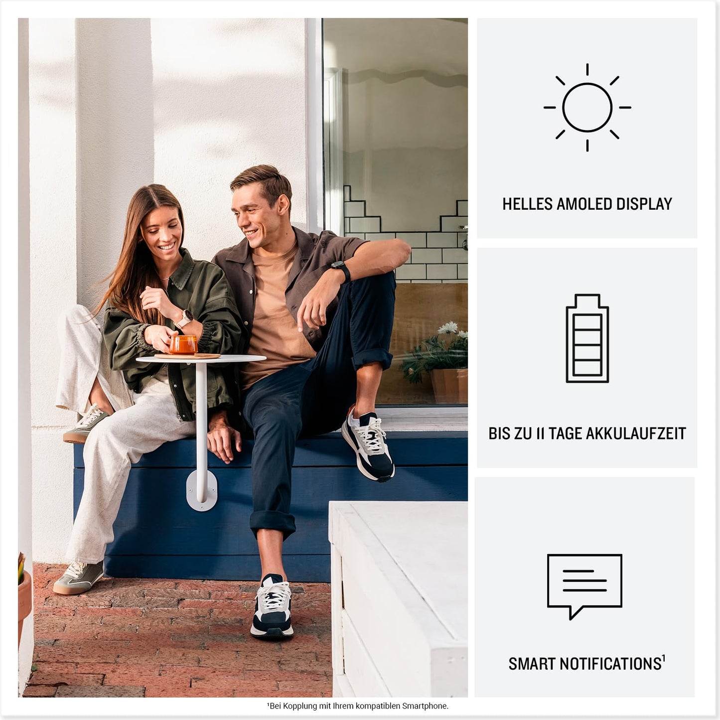 Garmin vívoactive 6 42mm - Fitness-Smartwatch, 1,2"-AMOLED-Touchdisplay, bis zu 11 Tage Akkulaufzeit, 80+ Sport-Apps, Trainingsoptionen