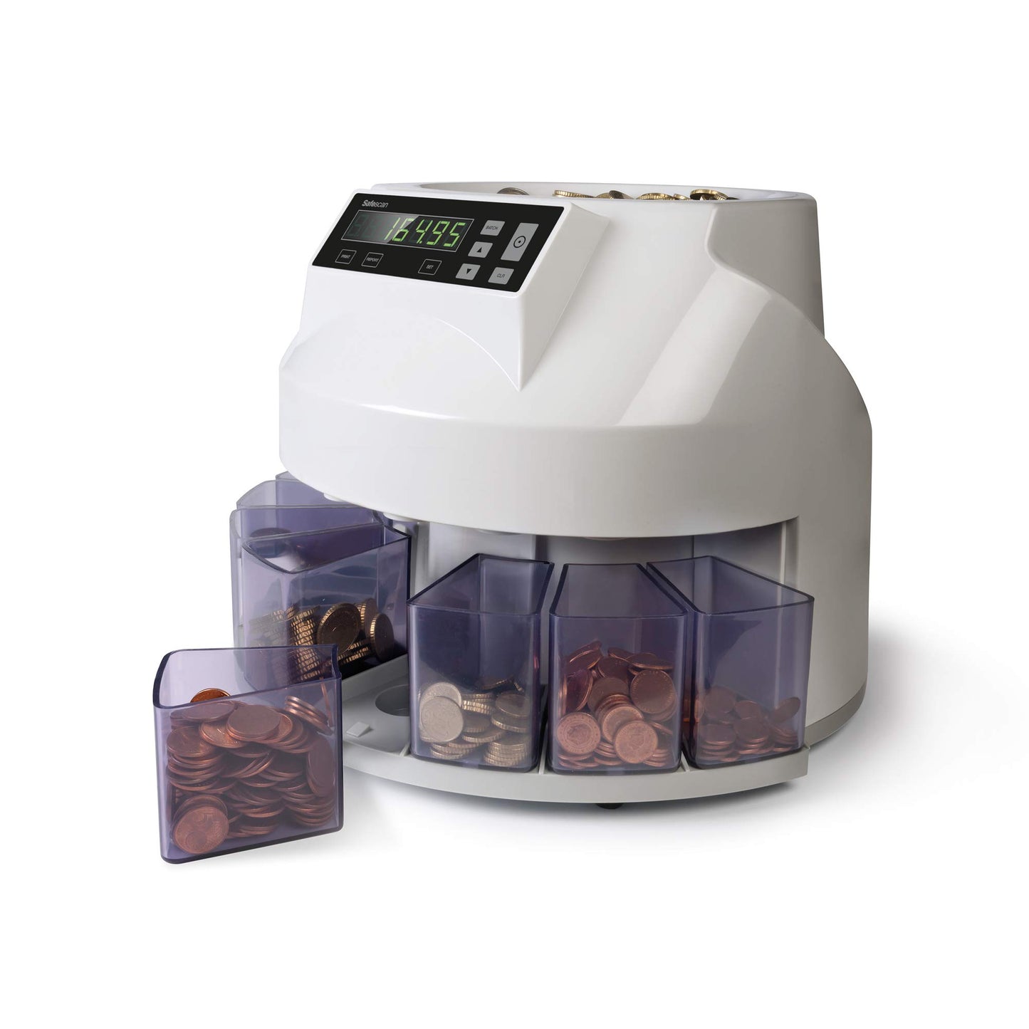 Safescan 2465-S Geldzählmaschine | 7-fache Falschgeldprüfung | Banknoten & Euro Münzzähler | 1250 Scheine/min