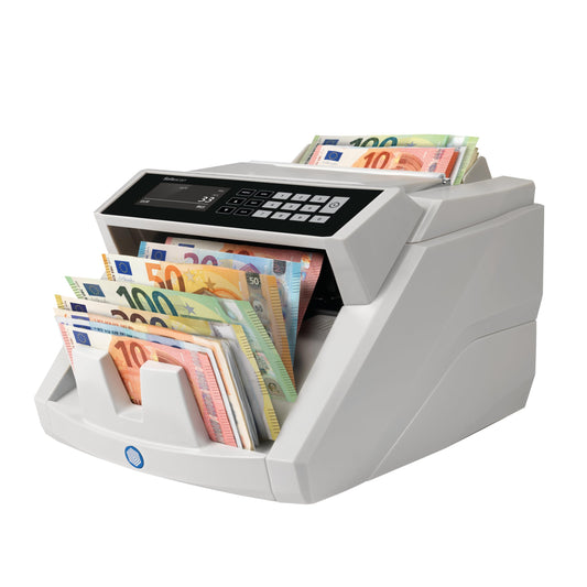 Safescan 2465-S Banknotenzähler | Wertzählung gemischte EUR | 7-fache Echtheitsprüfung