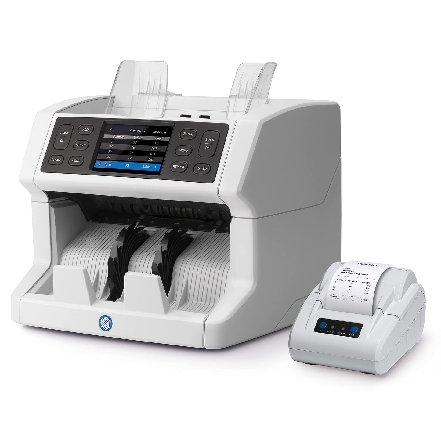 Safescan 2865-S Geldzählmaschine | Wertzählung gemischter Banknoten | 7-fache Falschgeldprüfung | King Charles Notes