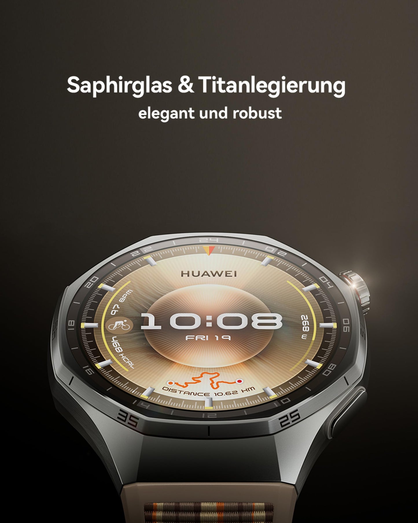 HUAWEI Watch GT 6 Pro Smartwatch, GPS, EKG, 1,47" AMOLED-Display, Bis zu 21 Tage Akku, umfassende Fahrrad-Features, 100+ Sportmodi