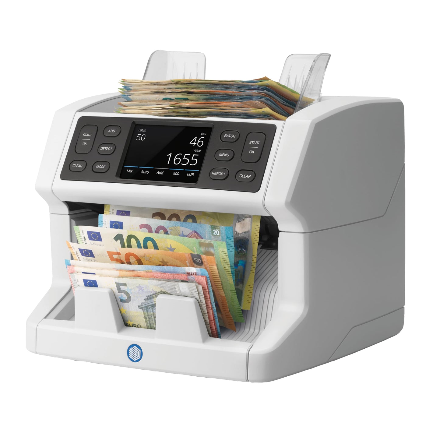 Safescan 2885-S Geldzählmaschine | Wertzählung gemischter Banknoten inkl. USD | 7-fache Echtheitsprüfung