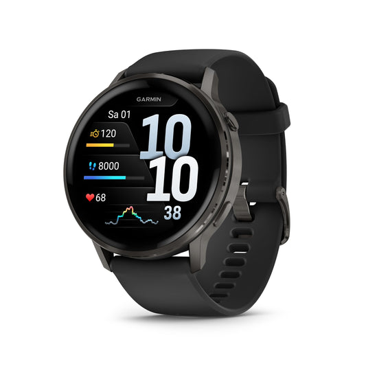 Garmin Venu 4 45mm - Fitness-Smartwatch, 1,4" AMOLED Touchdisplay, bis zu 12 Tage Akkulaufzeit, 80+ Sport-Apps, EKG, Health Status, Fitness Coach