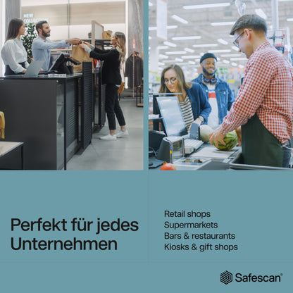 Safescan 2465-S Banknotenzähler | Wertzählung gemischte EUR | 7-fache Echtheitsprüfung